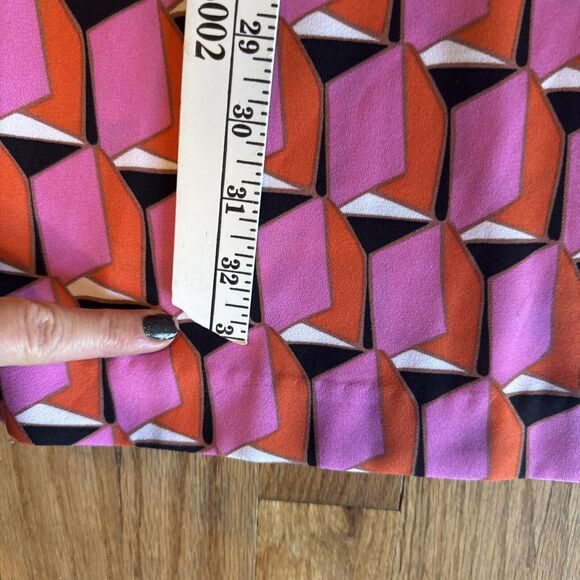 Diane Von Furstenberg Mini Dress Womens 14 Multicolor 90s Modern Geometric - Picture 4 of 5